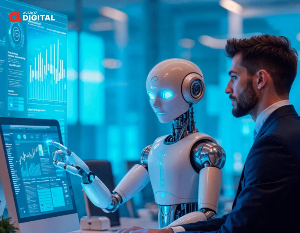 AI-powered SEO optimization dashboard showing search performance and technical signals